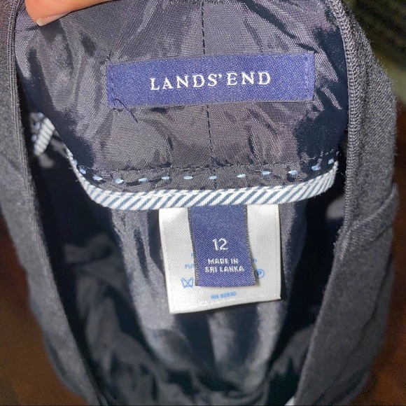 Lands’ End size 12 wool blend black pants - Picture 8 of 8